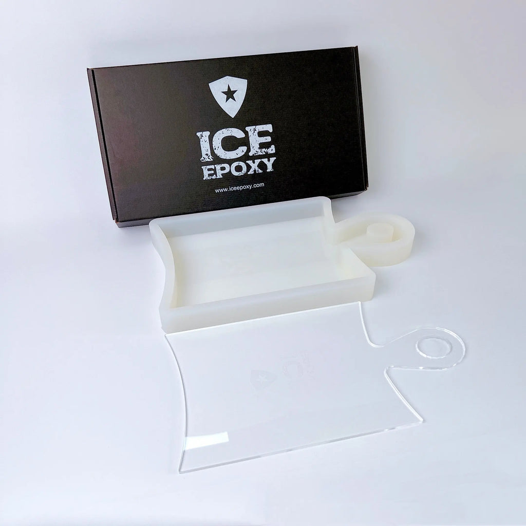 Reusable Silicone Casting Epoxy Molds (including Acrylic Template) - Round Table 18 x 2